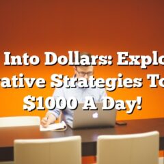 Dive into Dollars: Exploring Innovative Strategies to Earn $1000 a Day!