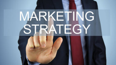 An image depicting a professional digital marketing strategy with charts and graphs